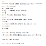 Oracle JDBC Connection Tester