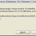 Error referenced ‘irman ioracle’ during binary installation