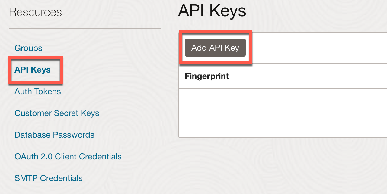 oci api keys button