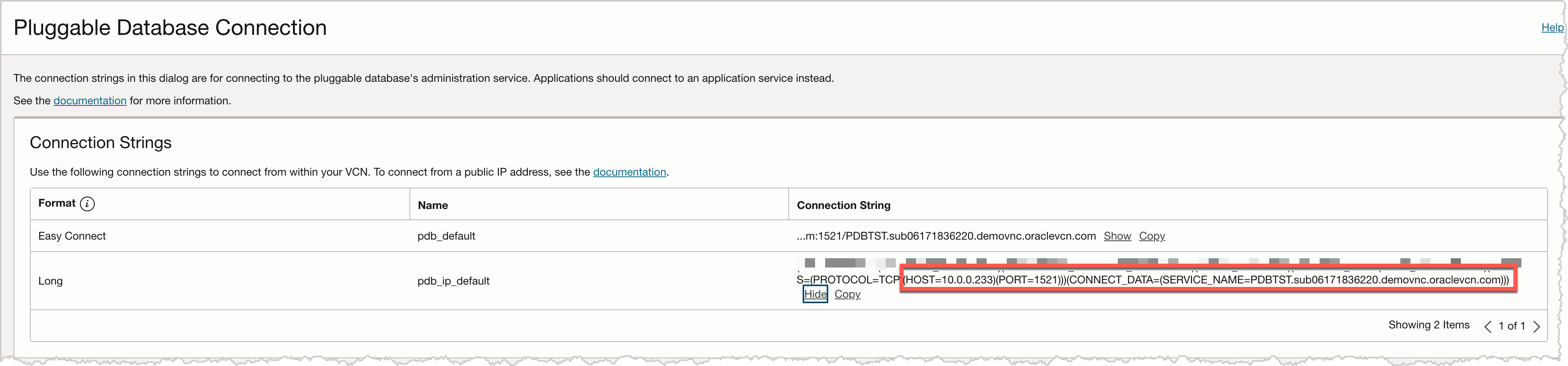 oci_dbcs_pluggable_connection_long